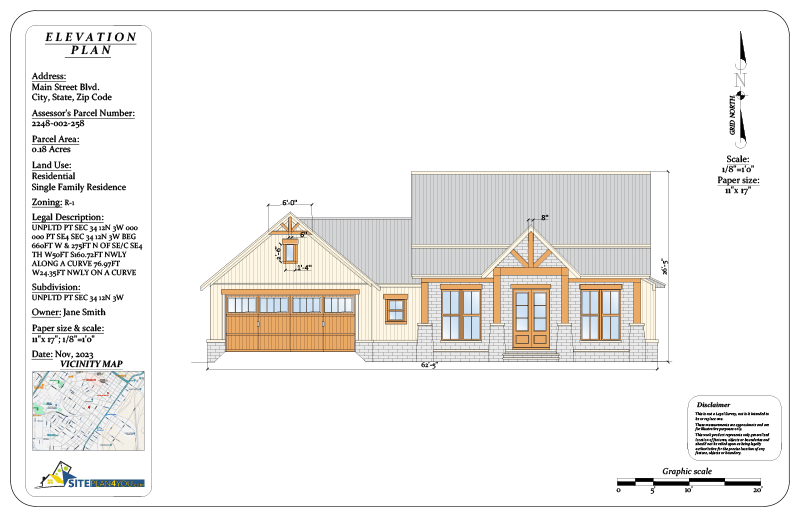 Elevation Plan example