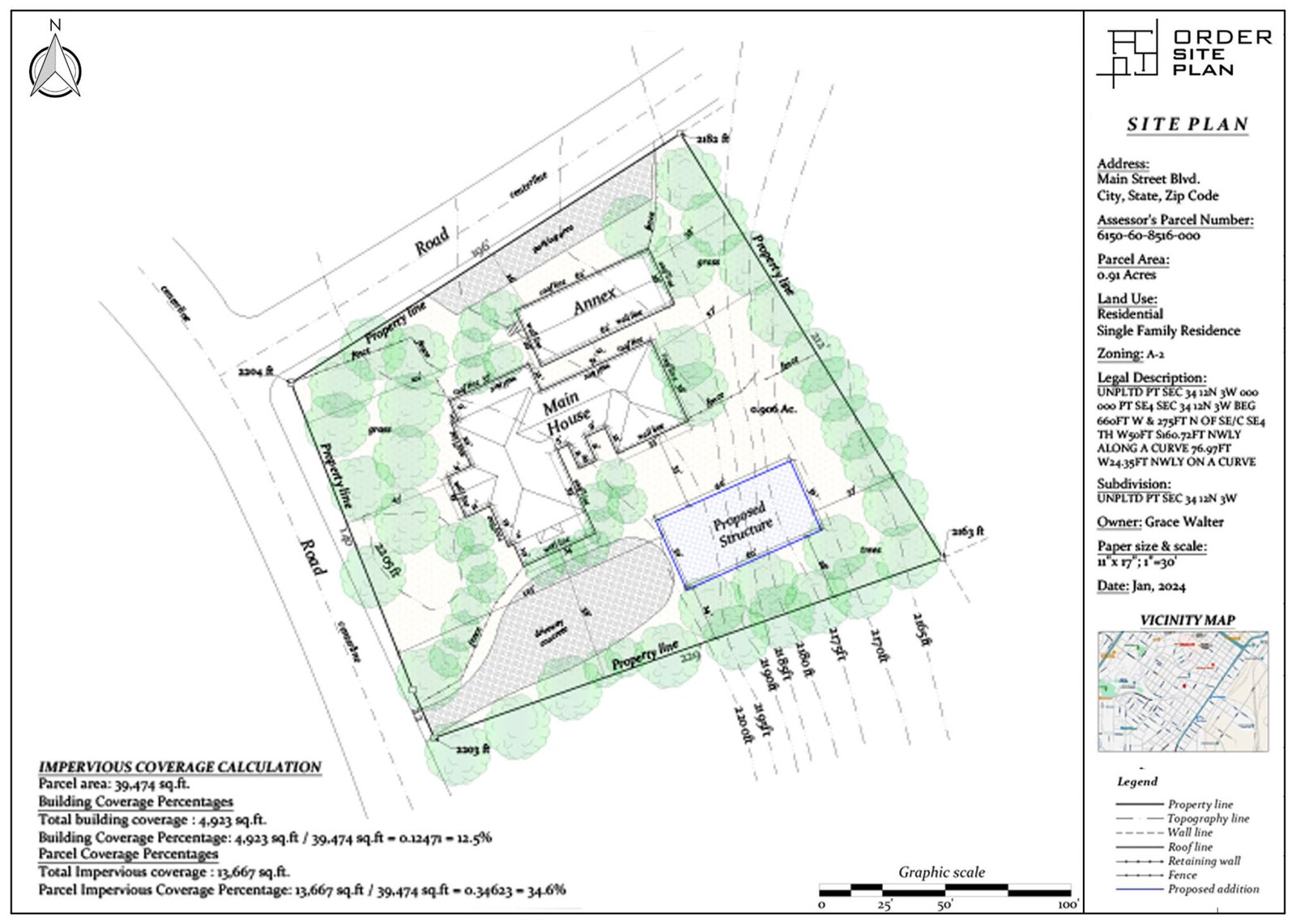 Detailed Site Plan Example